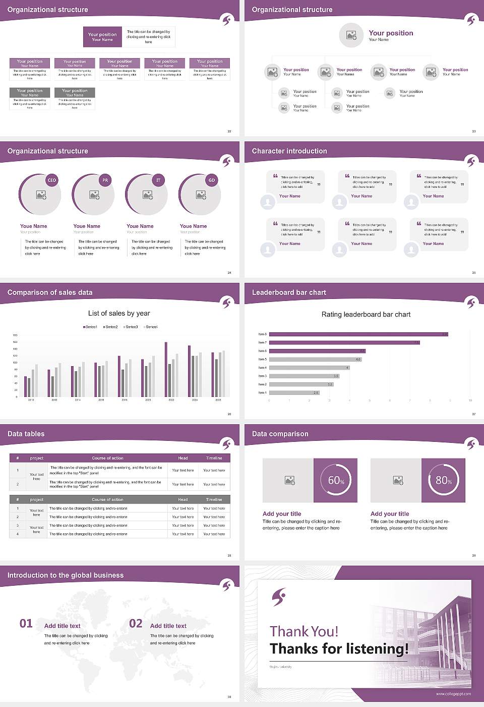 Shujitsu University Academic Presentation/Research Findings Report PPT Template16:9 ratio PPT effect preview image4