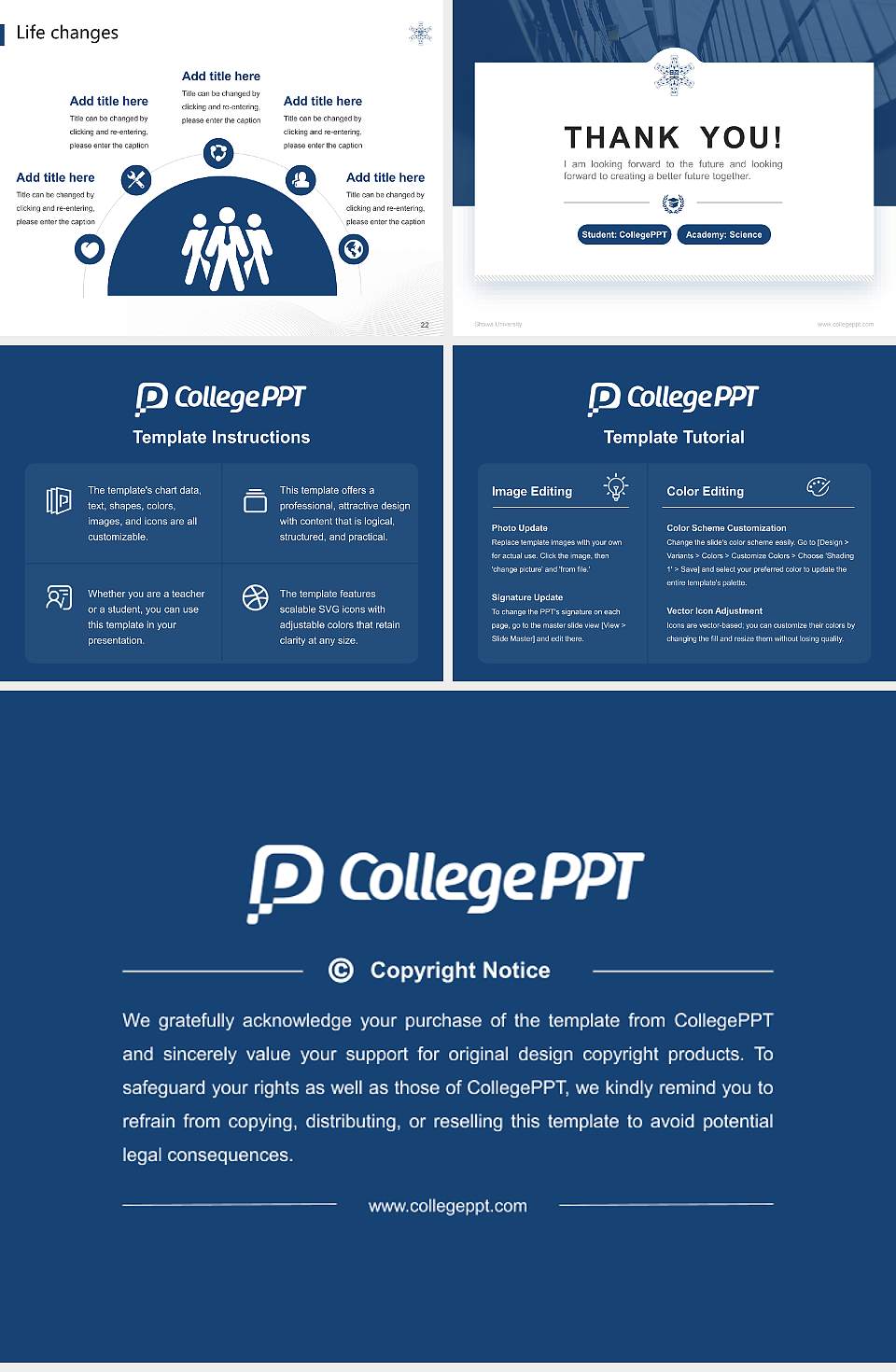Showa University National Scholarship Defense PPT Template4:3 ratio PPT effect preview image4