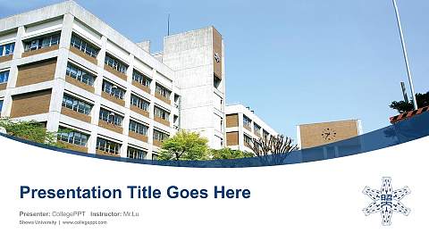 Showa University Course/Courseware Creation PPT Template