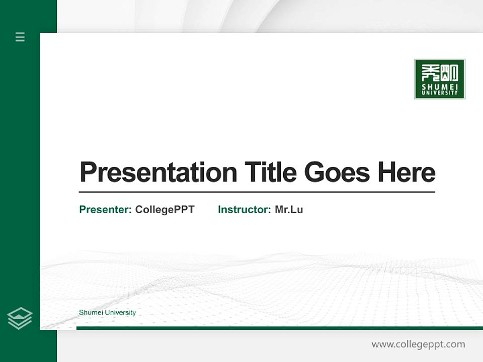 Shumei University Thesis Proposal/Graduation Defense PPT Template4:3 ratio PPT effect preview image5
