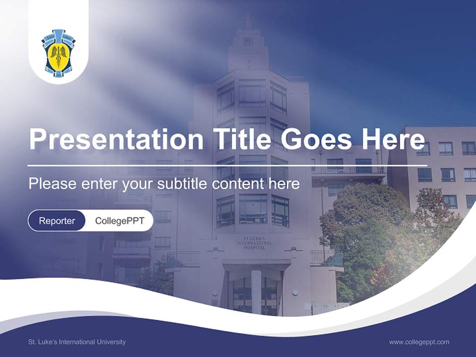 St. Luke’s International University Lecture Sharing and Networking Event PPT Template4:3 ratio PPT effect preview image4