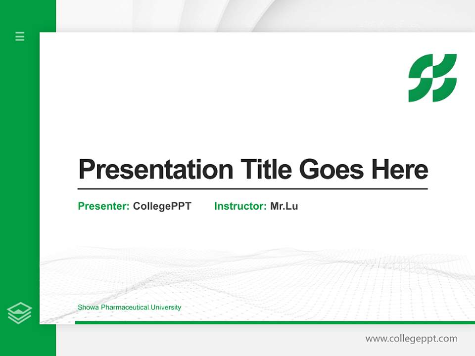 Showa Pharmaceutical University Thesis Proposal/Graduation Defense PPT Template4:3 ratio PPT effect preview image5