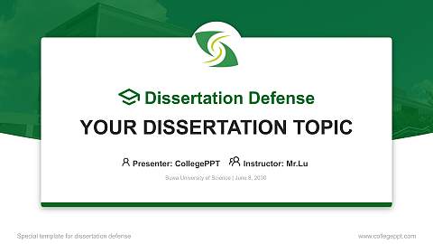 Suwa University of Science Graduation Thesis Defense PPT Template