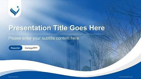 Soai University Lecture Sharing and Networking Event PPT Template