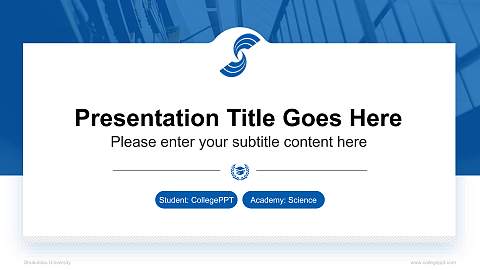 Shukutoku University National Scholarship Defense PPT Template