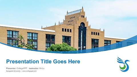 Surugadai University Course/Courseware Creation PPT Template