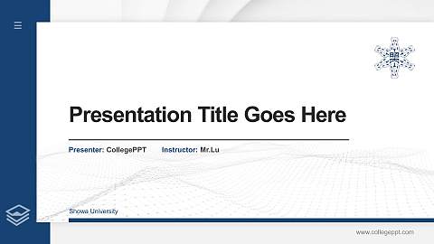 Showa University Thesis Proposal/Graduation Defense PPT Template