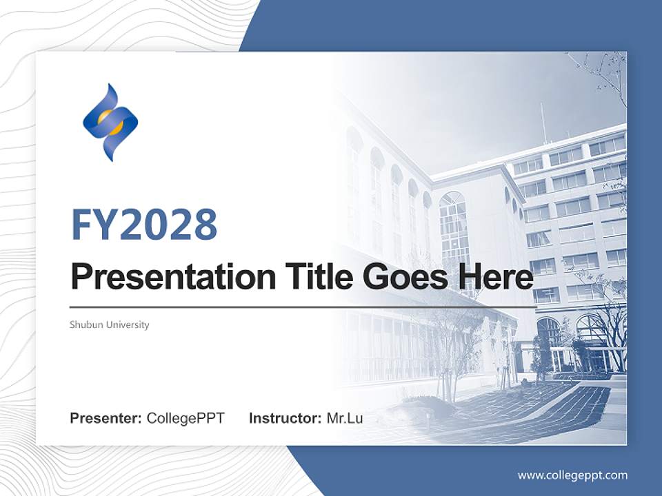 Shubun University Academic Presentation/Research Findings Report PPT Template4:3 ratio PPT effect preview image5
