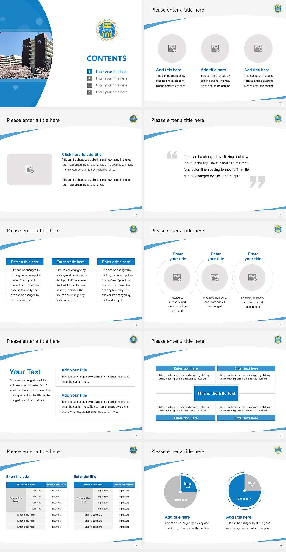 St. Marianna University School of Medicine Course/Courseware Creation PPT Template4:3 ratio PPT effect preview image2