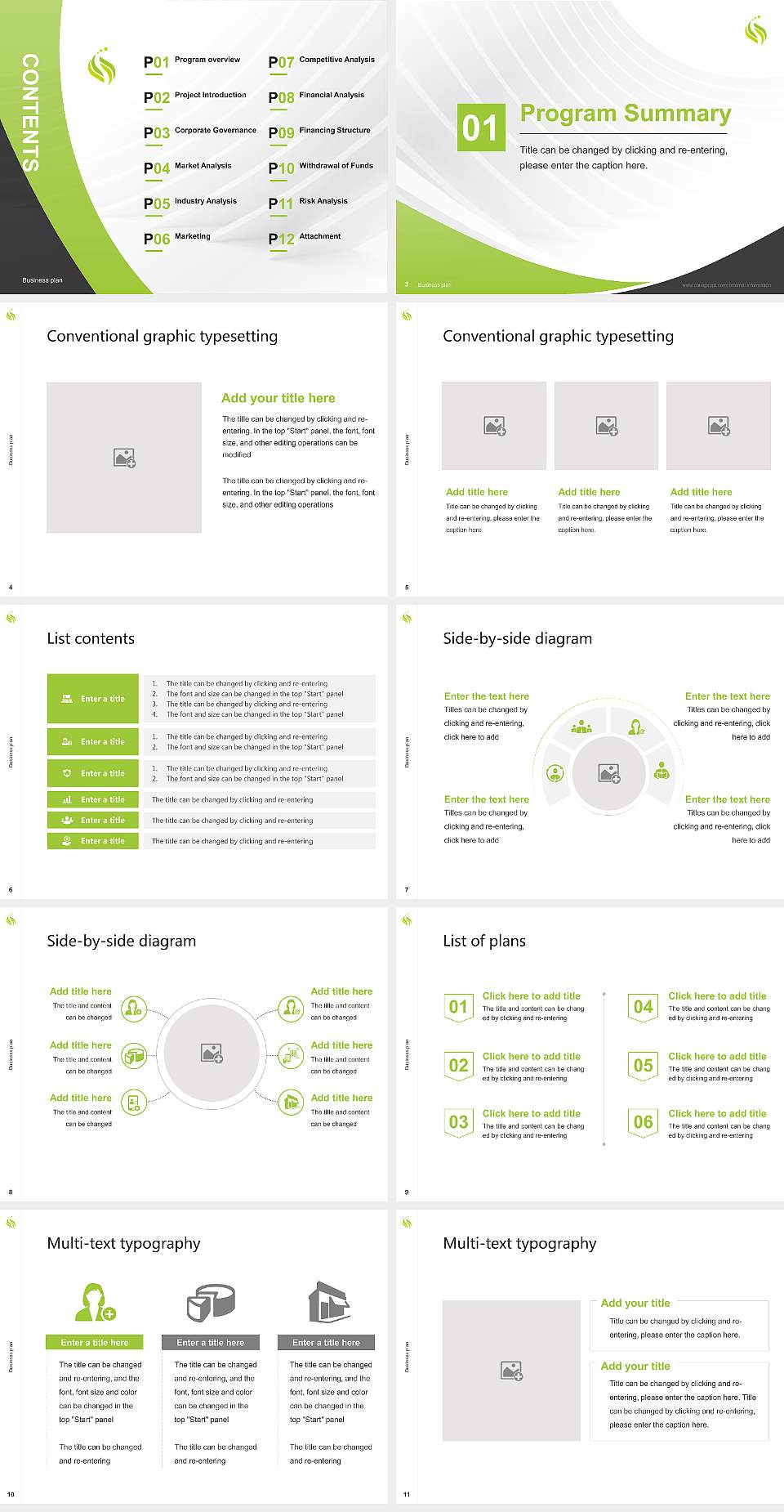 Sonoda Women’s University Competition/Entrepreneurship Contest PPT Template4:3 ratio PPT effect preview image2