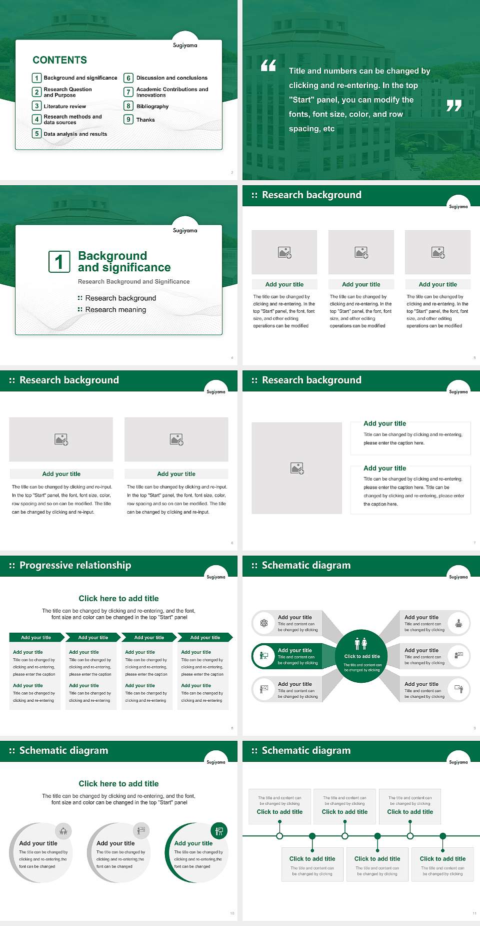 Sugiyama Jogakuen University Graduation Thesis Defense PPT Template4:3 ratio PPT effect preview image2