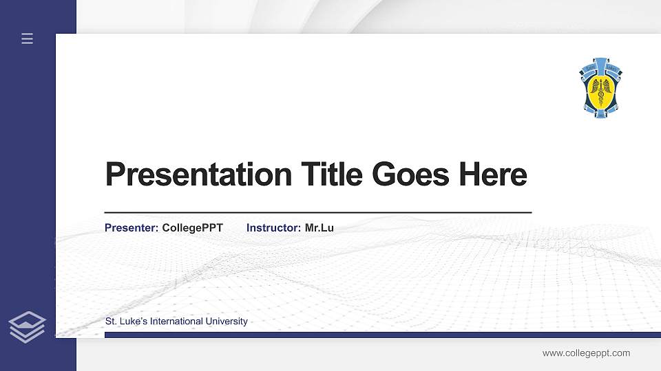 St. Luke’s International University Thesis Proposal/Graduation Defense PPT Template16:9 ratio PPT effect preview image