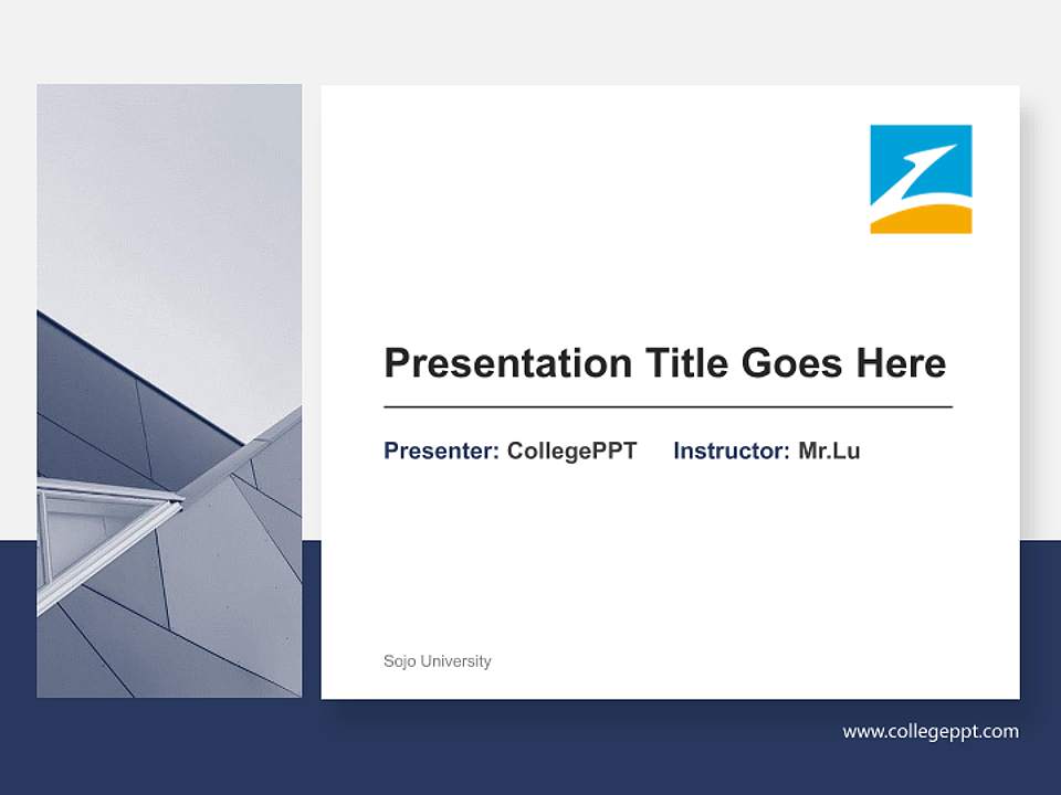 Sojo University General PPT Template4:3 ratio PPT effect preview image6