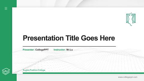 Sugino Fashion College Thesis Proposal/Graduation Defense PPT Template