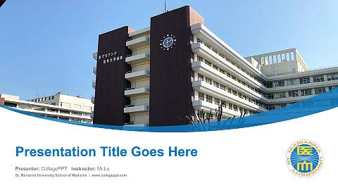 St. Marianna University School of Medicine Course/Courseware Creation PPT Template