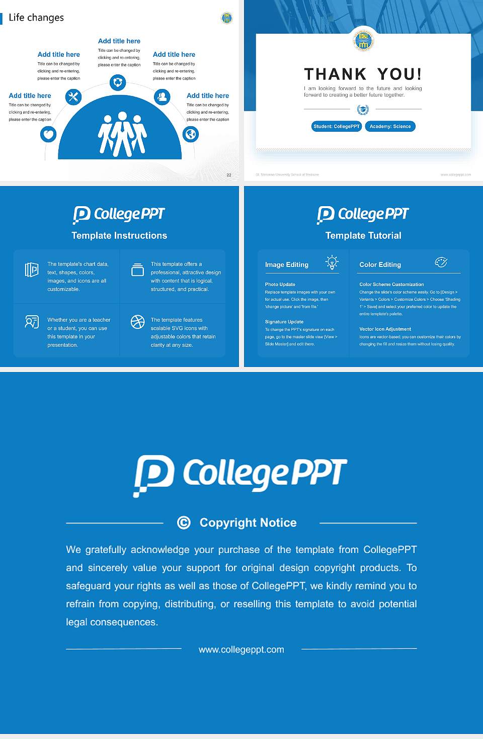 St. Marianna University School of Medicine National Scholarship Defense PPT Template4:3 ratio PPT effect preview image4