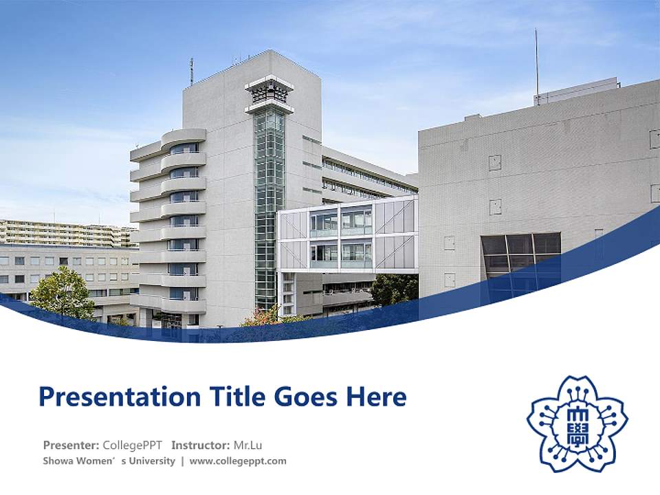 Showa Women’s University Course/Courseware Creation PPT Template4:3 ratio PPT effect preview image5