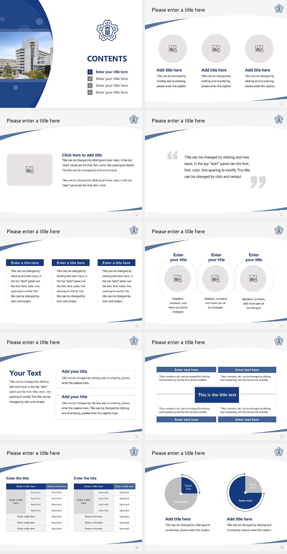 Showa Women’s University Course/Courseware Creation PPT Template4:3 ratio PPT effect preview image2