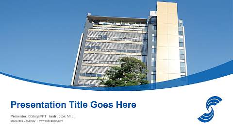 Shukutoku University Course/Courseware Creation PPT Template