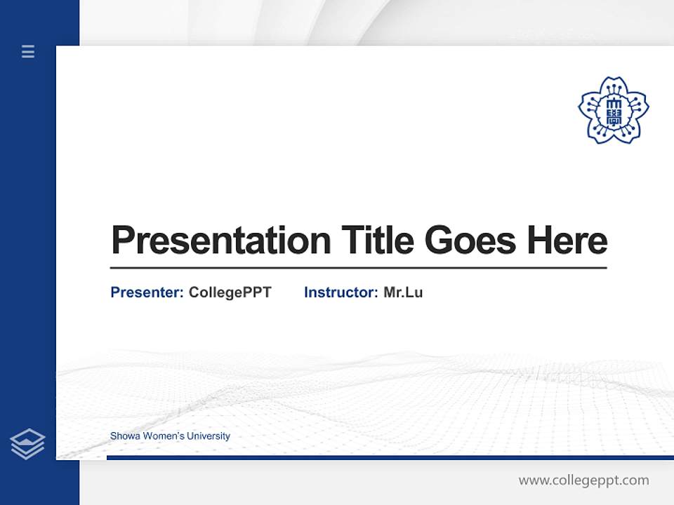 Showa Women’s University Thesis Proposal/Graduation Defense PPT Template4:3 ratio PPT effect preview image5