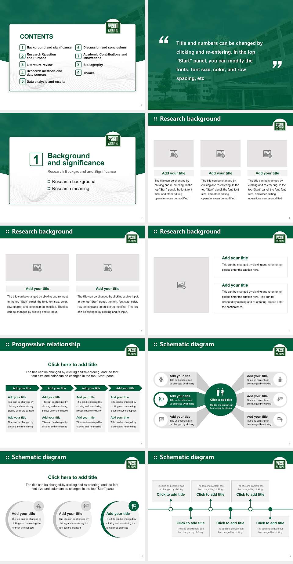 Shumei University Graduation Thesis Defense PPT Template4:3 ratio PPT effect preview image2