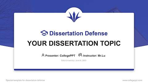 Soka University Graduation Thesis Defense PPT Template