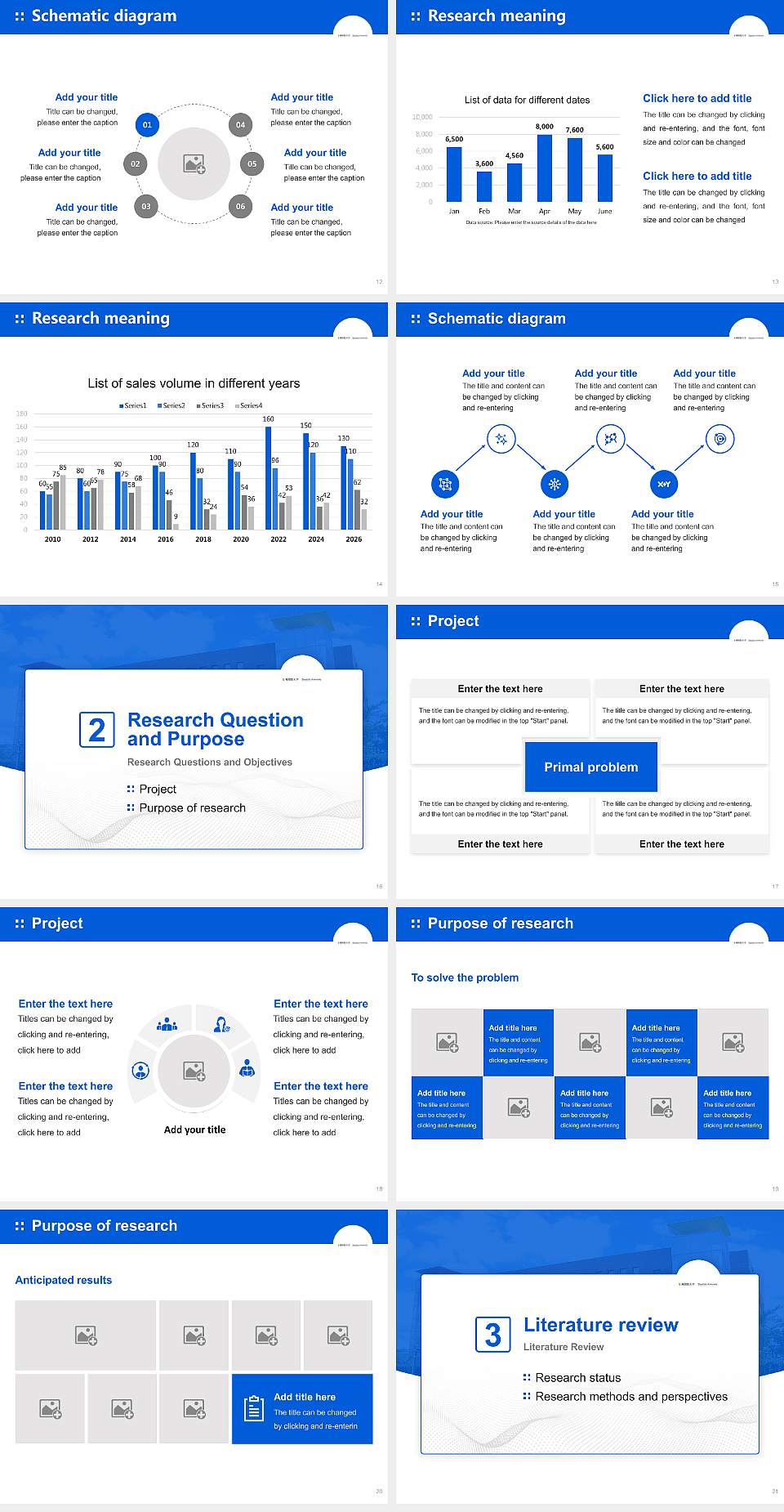 Shuchiin University Graduation Thesis Defense PPT Template4:3 ratio PPT effect preview image3