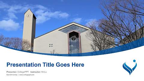 Soai University Course/Courseware Creation PPT Template