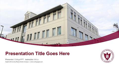 Sophia University Mejiro Seibo Campus Course/Courseware Creation PPT Template