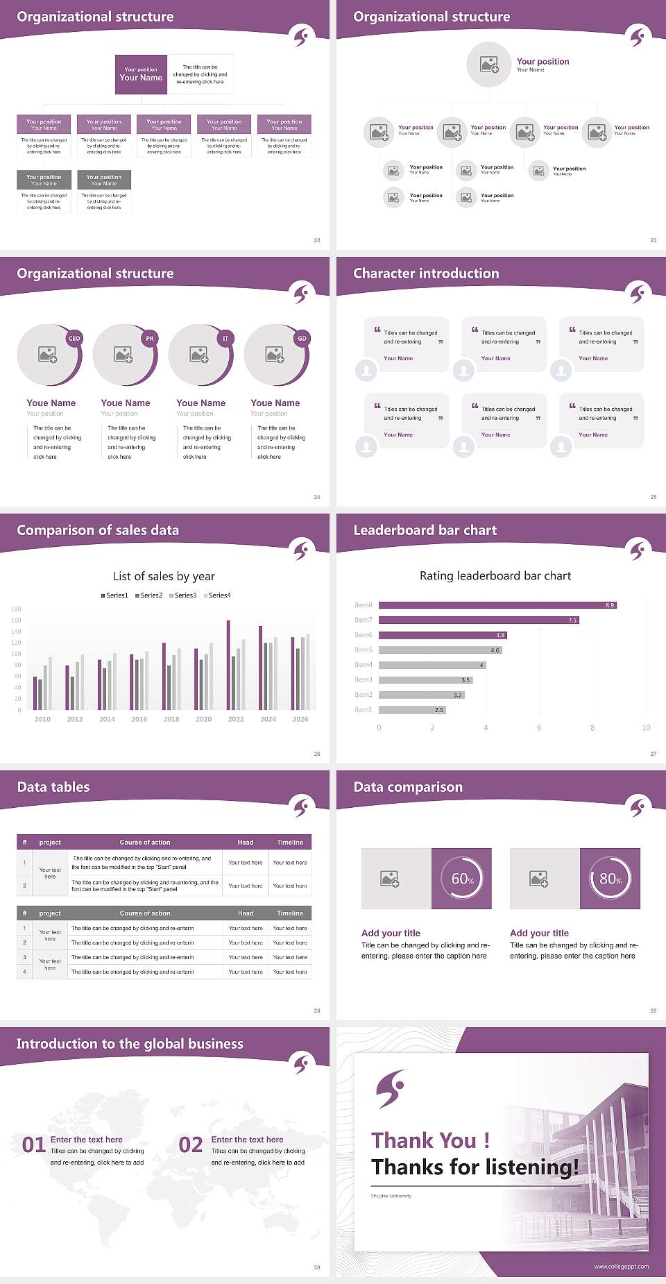 Shujitsu University Academic Presentation/Research Findings Report PPT Template4:3 ratio PPT effect preview image4