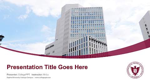 Sophia University Yotsuya Campus Course/Courseware Creation PPT Template