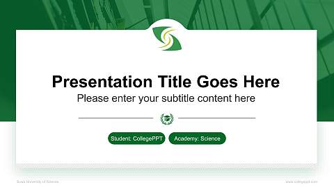 Suwa University of Science National Scholarship Defense PPT Template