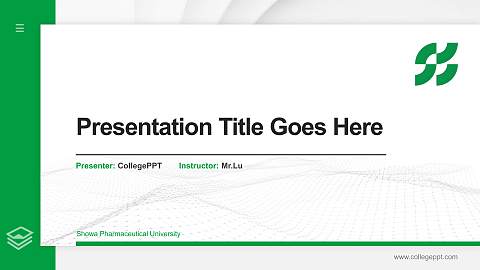 Showa Pharmaceutical University Thesis Proposal/Graduation Defense PPT Template