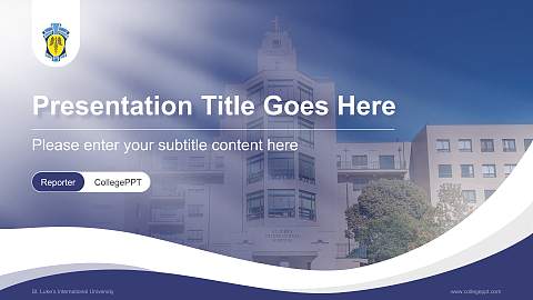 St. Luke’s International University Lecture Sharing and Networking Event PPT Template