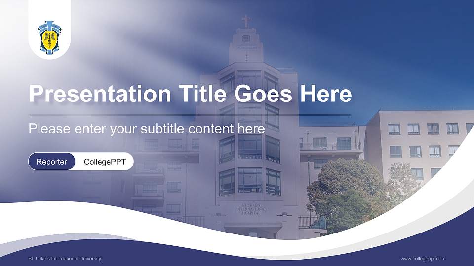 St. Luke’s International University Lecture Sharing and Networking Event PPT Template16:9 ratio PPT effect preview image