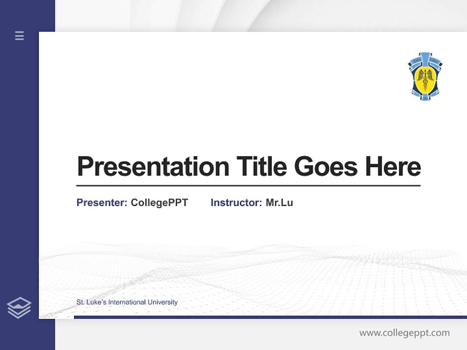 St. Luke’s International University Thesis Proposal/Graduation Defense PPT Template4:3 ratio PPT effect preview image5