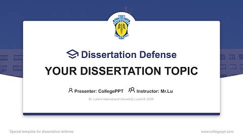 St. Luke’s International University Graduation Thesis Defense PPT Template