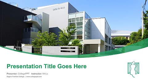 Sugino Fashion College Course/Courseware Creation PPT Template