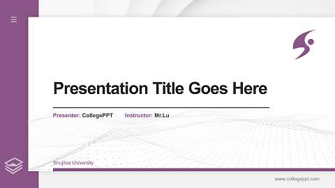 Shujitsu University Thesis Proposal/Graduation Defense PPT Template