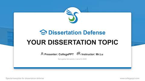 Surugadai University Graduation Thesis Defense PPT Template