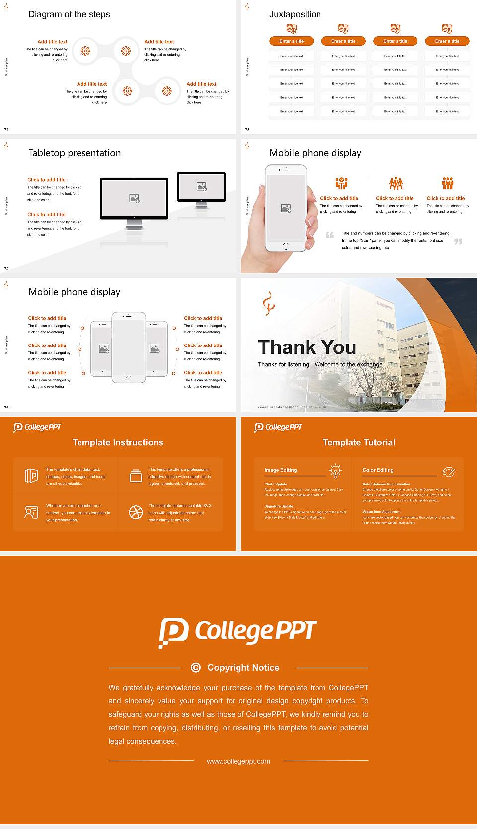 Showa University of Music Competition/Entrepreneurship Contest PPT Template16:9 ratio PPT effect preview image9