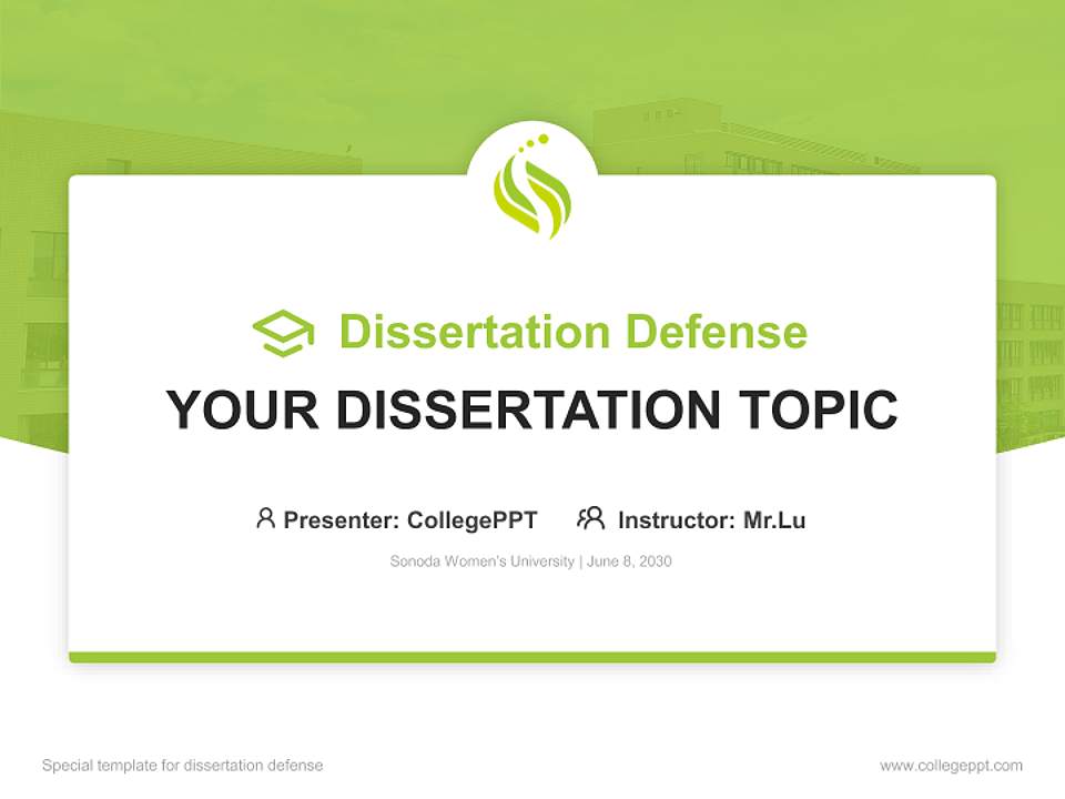 Sonoda Women’s University Graduation Thesis Defense PPT Template4:3 ratio PPT effect preview image7