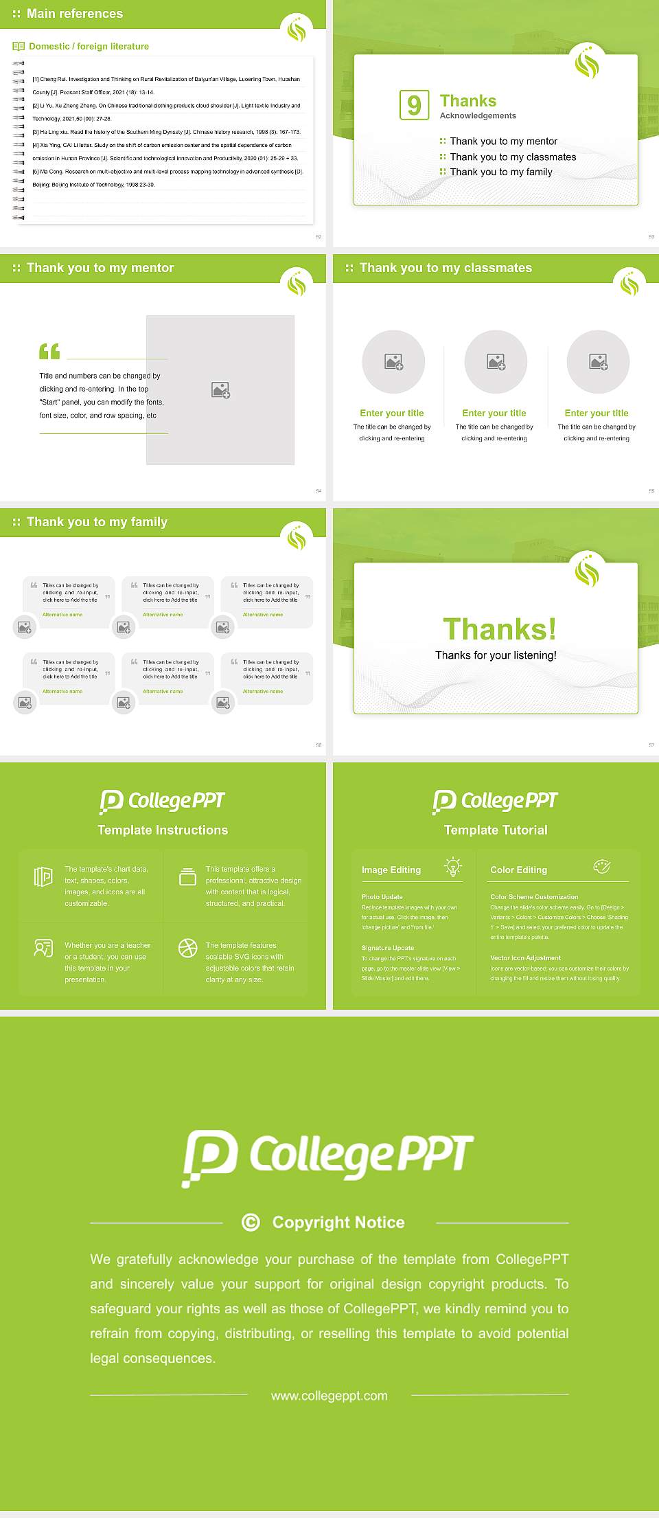 Sonoda Women’s University Graduation Thesis Defense PPT Template4:3 ratio PPT effect preview image7