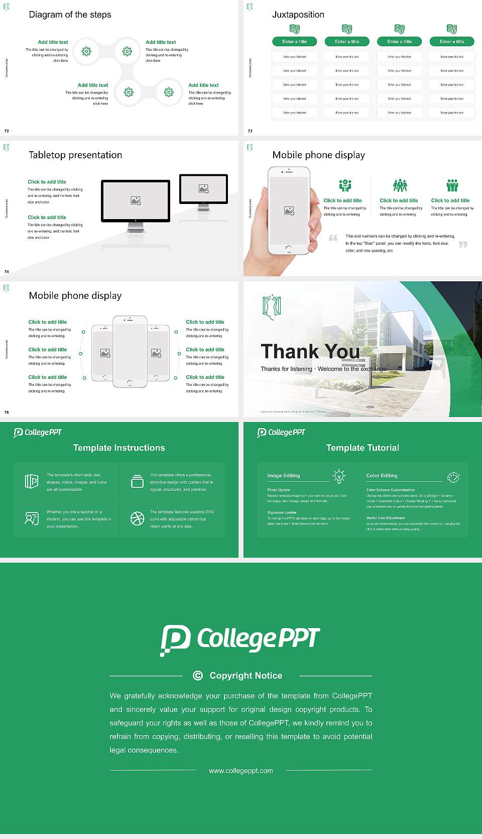 Sugino Fashion College Competition/Entrepreneurship Contest PPT Template16:9 ratio PPT effect preview image9