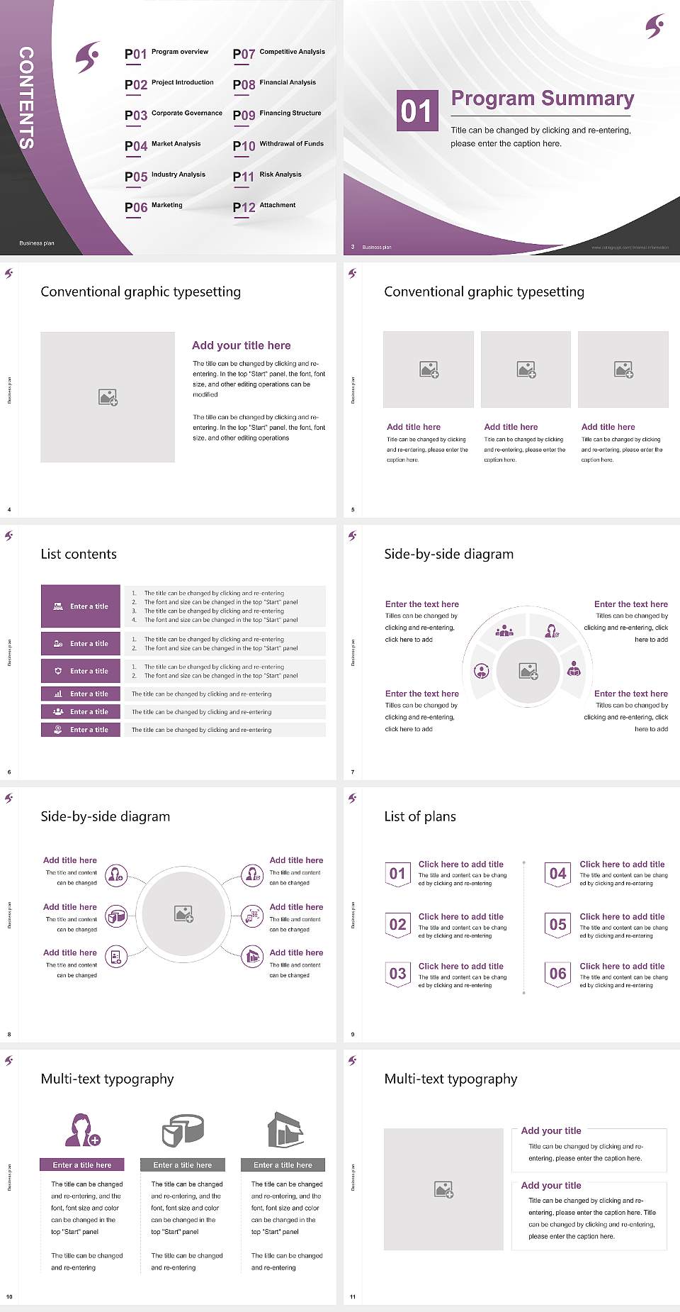 Shujitsu University Competition/Entrepreneurship Contest PPT Template4:3 ratio PPT effect preview image2