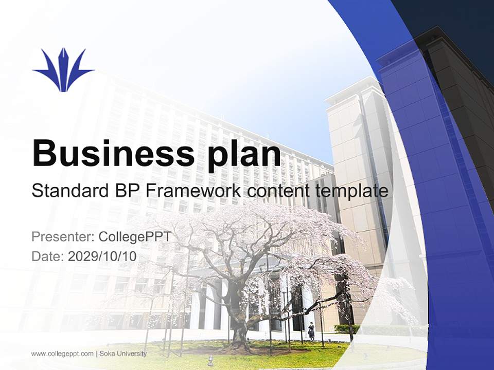 Soka University Competition/Entrepreneurship Contest PPT Template4:3 ratio PPT effect preview image9