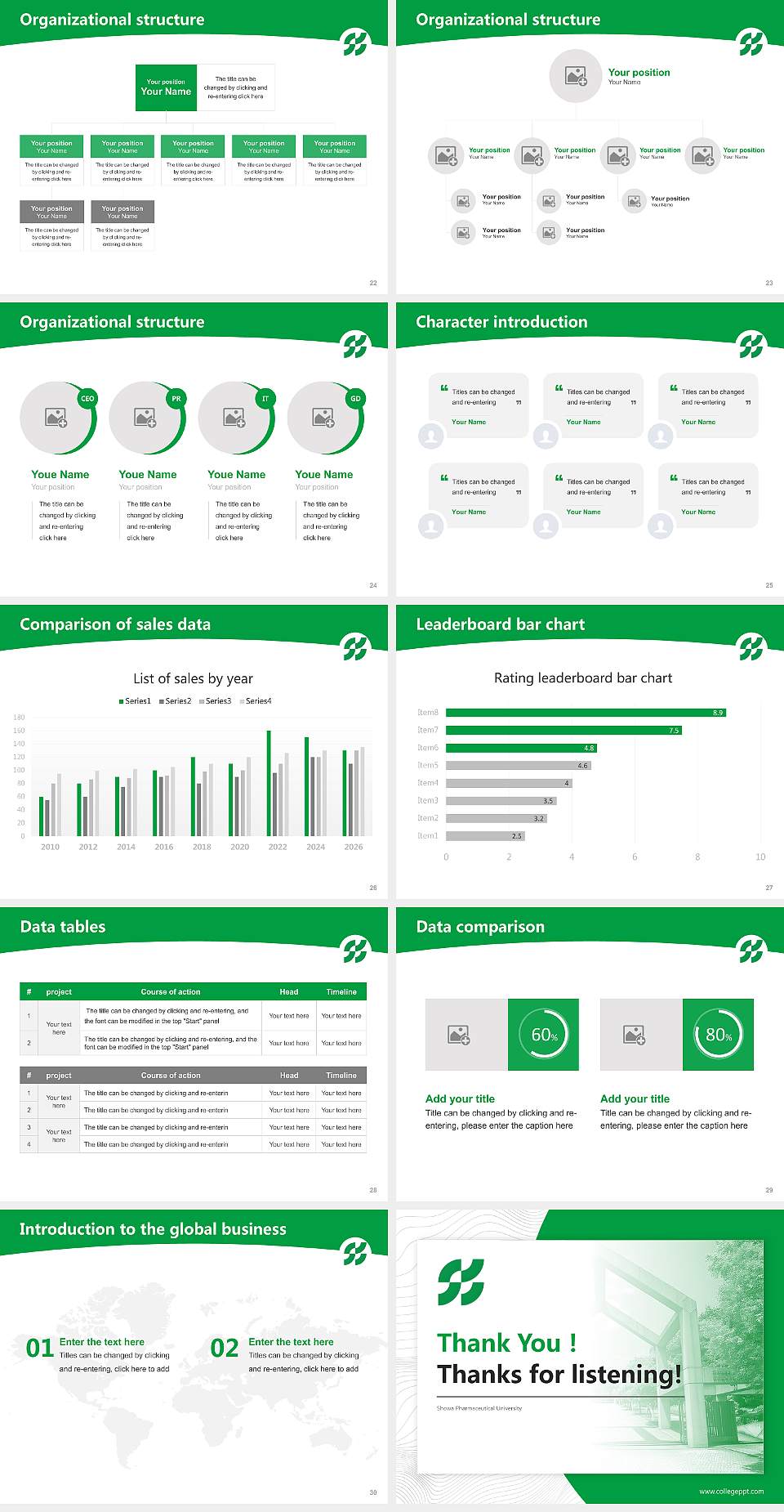 Showa Pharmaceutical University Academic Presentation/Research Findings Report PPT Template4:3 ratio PPT effect preview image4