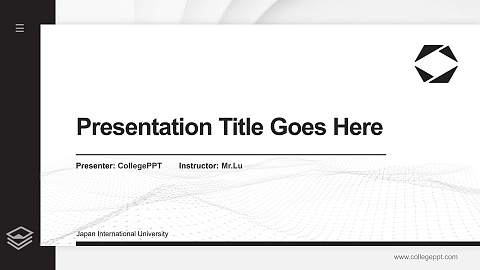 Japan International University Thesis Proposal/Graduation Defense PPT Template
