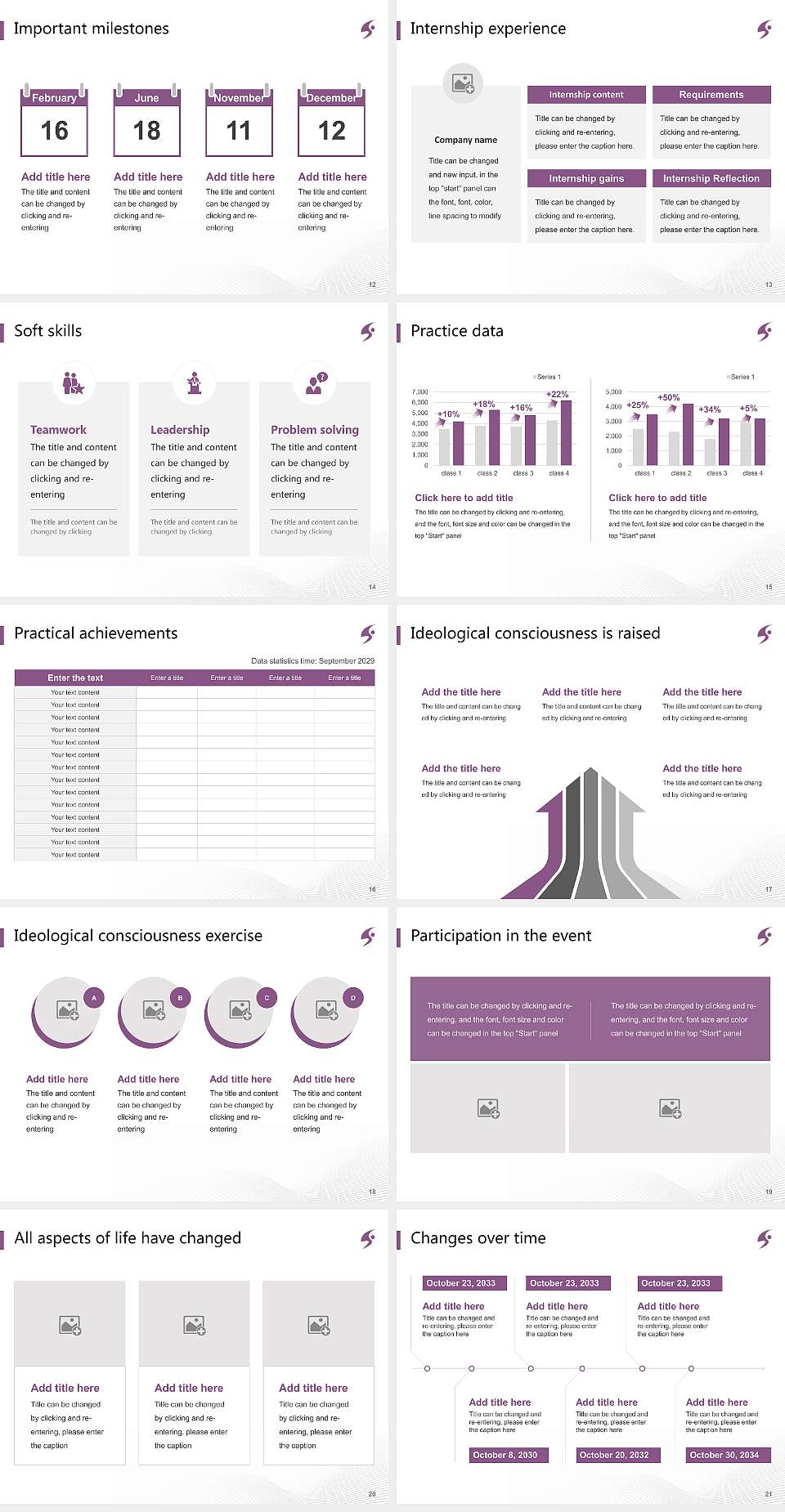 Shujitsu University National Scholarship Defense PPT Template4:3 ratio PPT effect preview image3