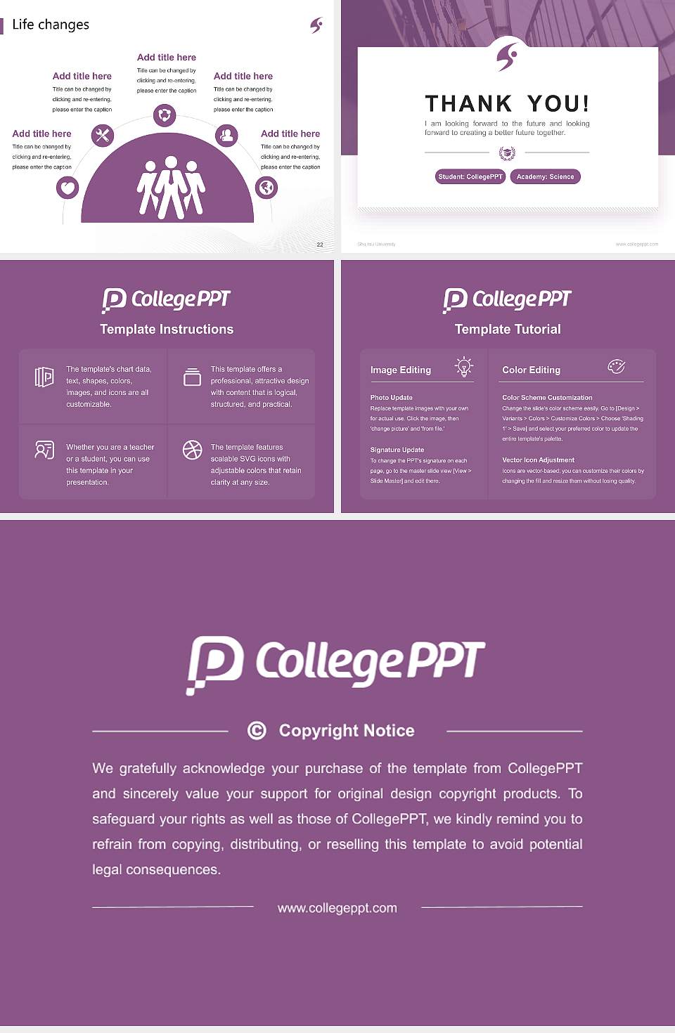 Shujitsu University National Scholarship Defense PPT Template4:3 ratio PPT effect preview image4